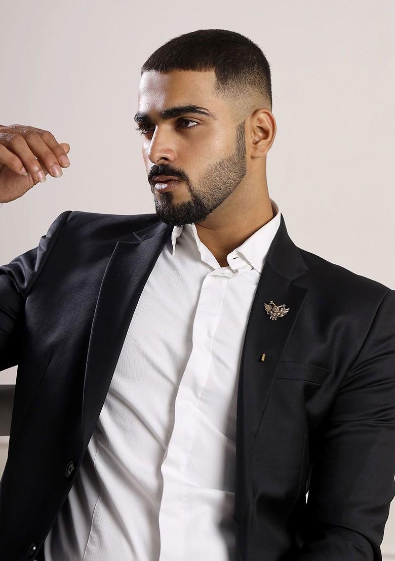 Men Antique Gold Toned Rising Phoenix Lapel Pin Brooch