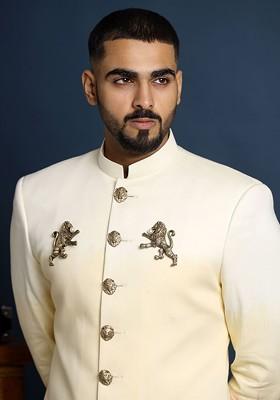 Men Set Of 2 Antique Gold Toned Fireball Lapel Pin