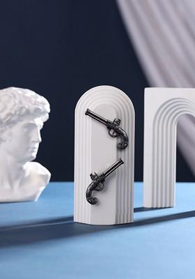 Men Set Of 2 Metallic Toned Terminator Lapel Pin Brooch