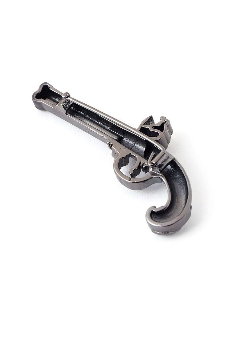 Men Set Of 2 Metallic Toned Terminator Lapel Pin Brooch