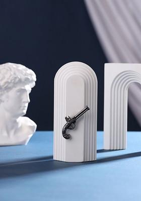 Men Metallic Toned Terminator Lapel Pin