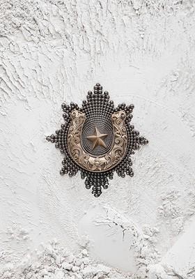 Men Metallic Toned The Kotinos Star Brooch