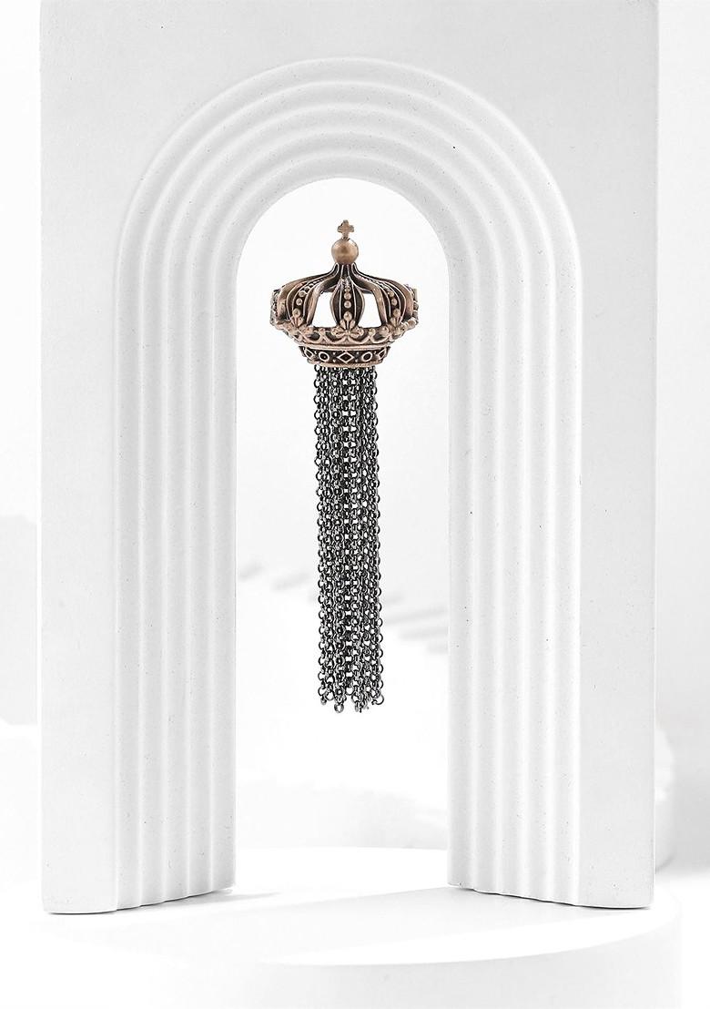 Men Metallic The Emperor Brooch