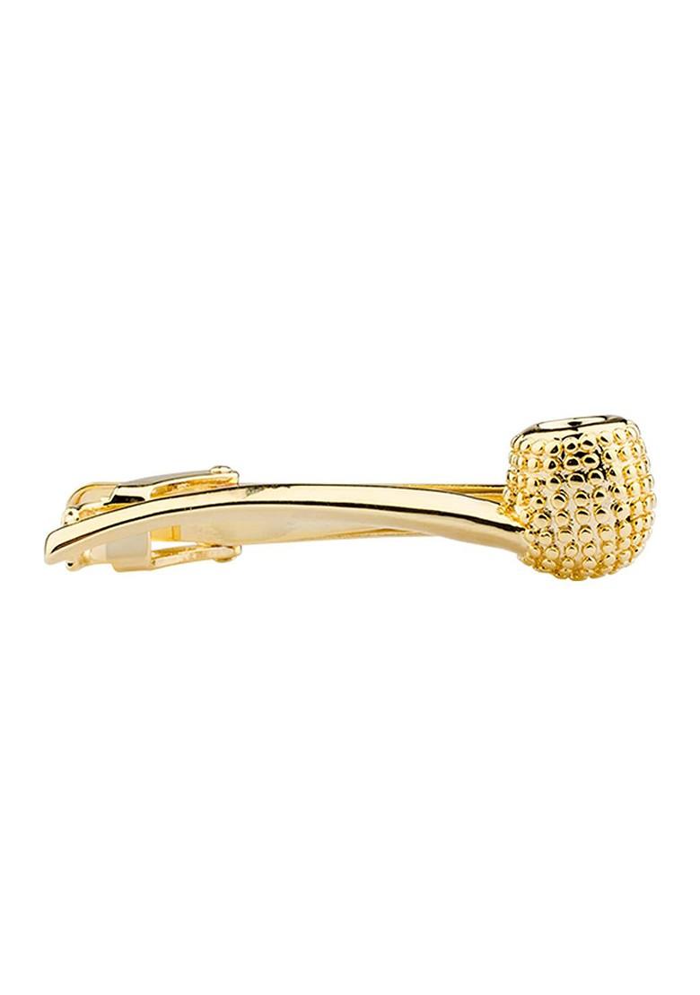 Men Gold Toned Solid Brass Tie Pin