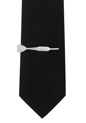 Men Silver Toned Brass Dart Brooch