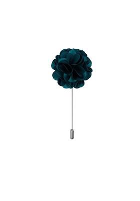 Men Green Solid Marigold Flower Lapel Pin