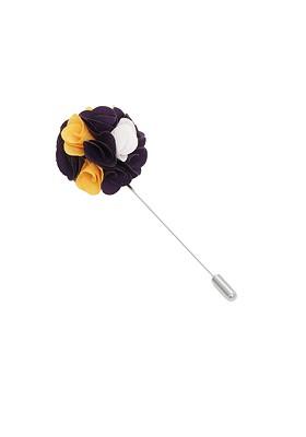 Men Purple Yellow Lapel Pin