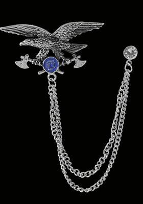 Silver Toned Plated Alloy Brooch