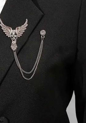 Silver Toned Plated Alloy Brooch