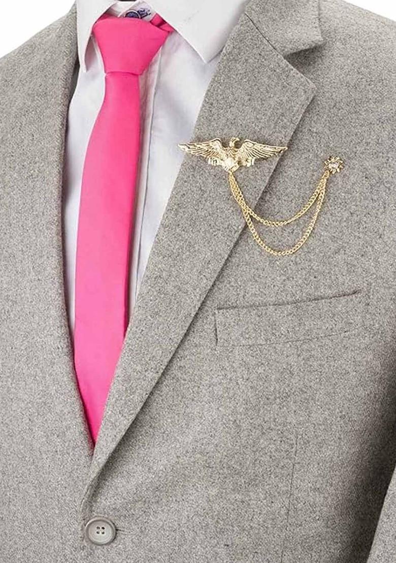 Gold Plated Zircon Studded Brooch