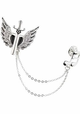 Silver Toned Plated Alloy Brooch