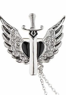 Silver Toned Plated Alloy Brooch