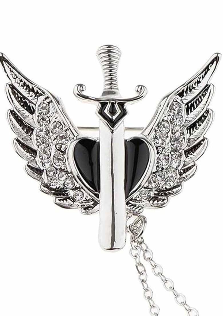 Silver Toned Plated Alloy Brooch