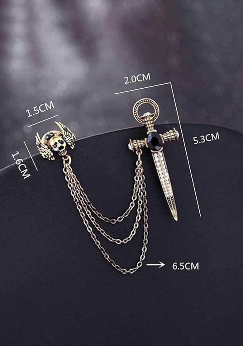 Gold Toned Plated Alloy Brooch