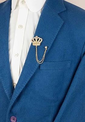 Gold Plated Zircon Studded Brooch