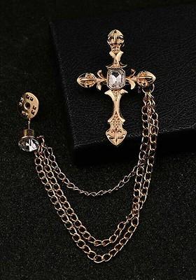 Gold Toned Plated Alloy Brooch