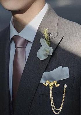 Gold Toned Plated Alloy Brooch