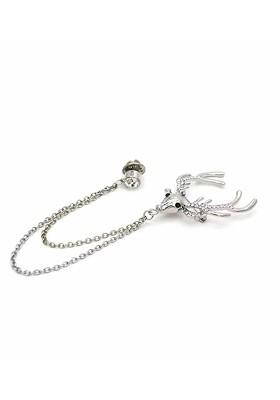 Silver Toned Plated Alloy Brooch