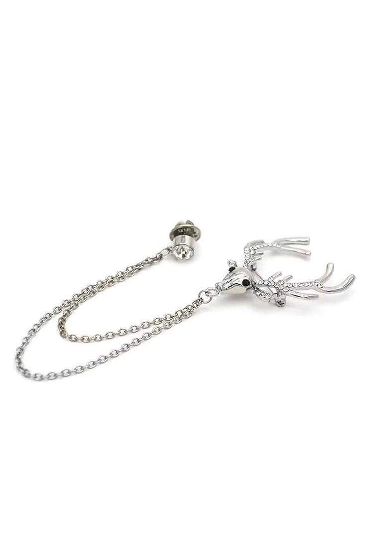 Silver Toned Plated Alloy Brooch