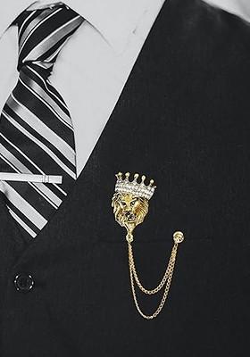 Gold Plated Zircon Studded Brooch