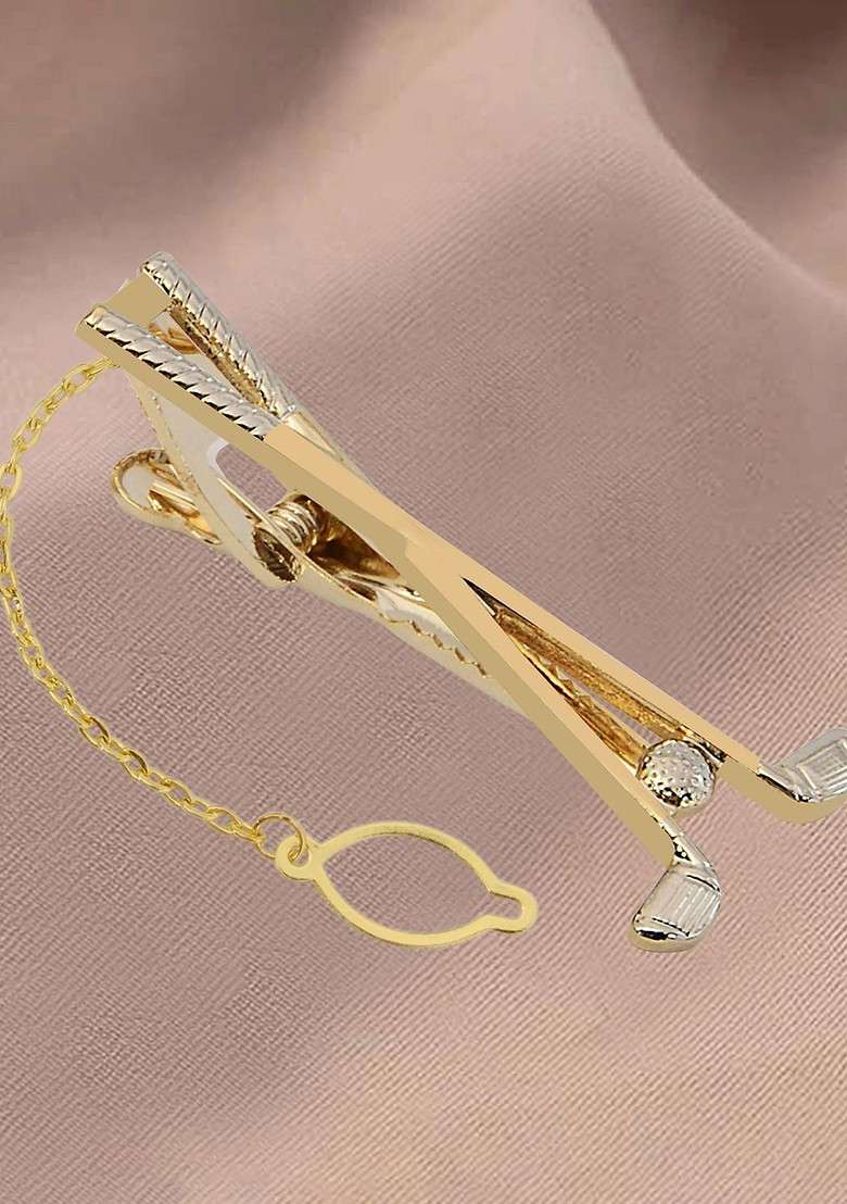 Men Golf Club Shaped Minimal Tie Pin - Indya