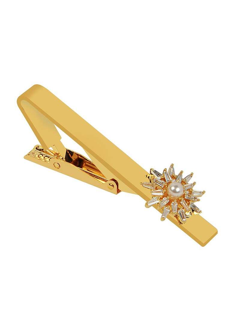 Men Zircon Studded Statement Tie Pin - Indya