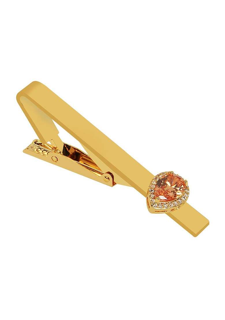 Men Zircon Studded Statement Tie Pin - Indya