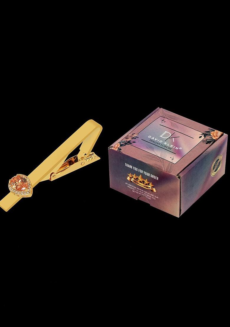 Men Zircon Studded Statement Tie Pin