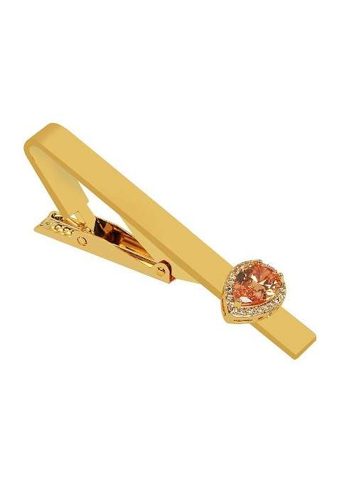 Men Zircon Studded Statement Tie Pin