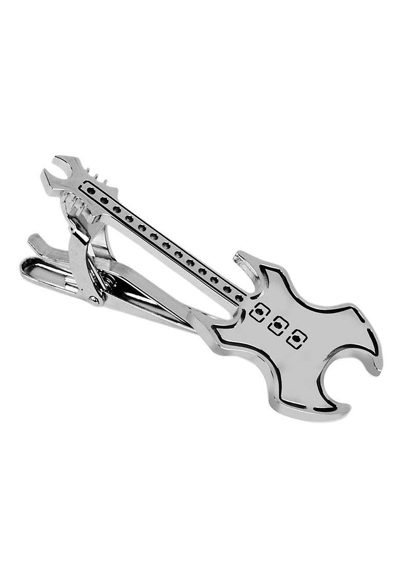 Men Guitar Shaped Statement Tie Pin - Indya