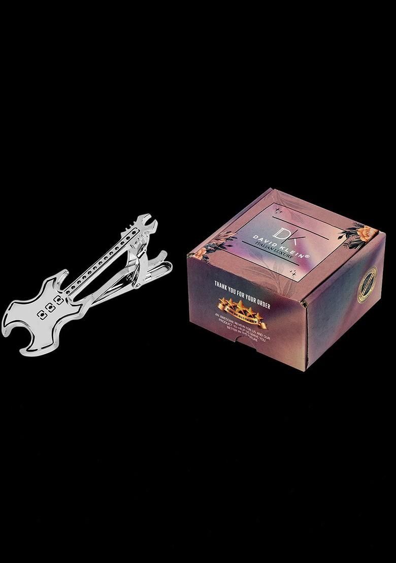 Men Guitar Shaped Statement Tie Pin