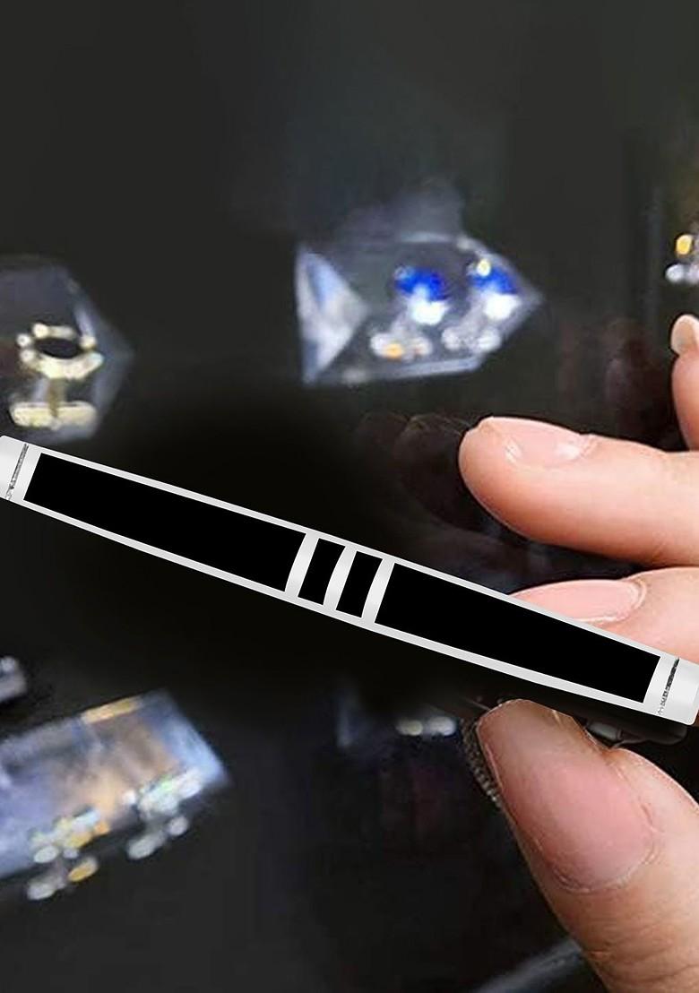 Men Silver Tie Pin Statement Brooch