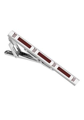 Men Silver Tie Pin Statement Brooch