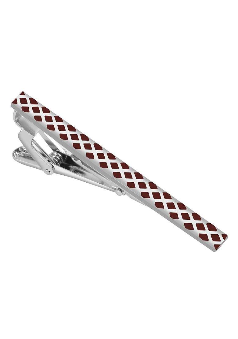 Silver Tie Pin Statement Brooch - Indya