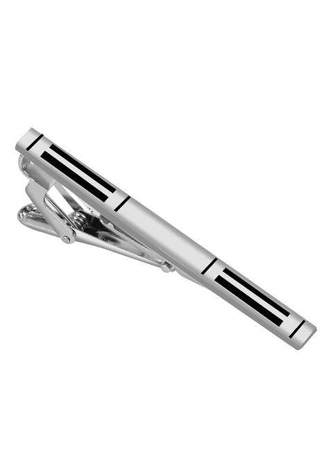 Men'S Silver Tie Pin Statement Brooch