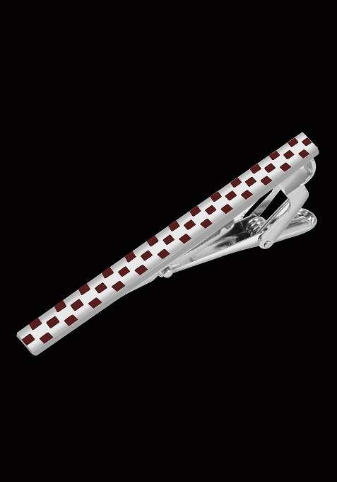 Men'S Silver Tie Pin Statement Brooch