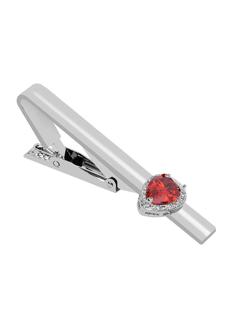 Men Zircon Studded Statement Tie Pin - Indya