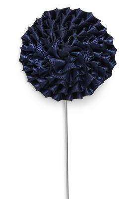 Men Blue Metal Brooch