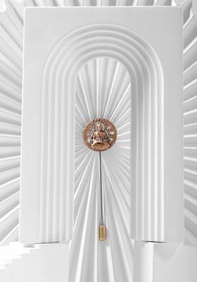 Gold Toned Toned The Enlightened Buddha Lapel Pin