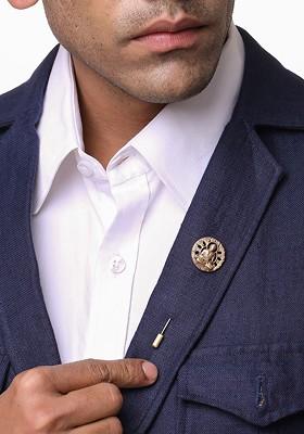 Gold Toned Toned The Enlightened Buddha Lapel Pin