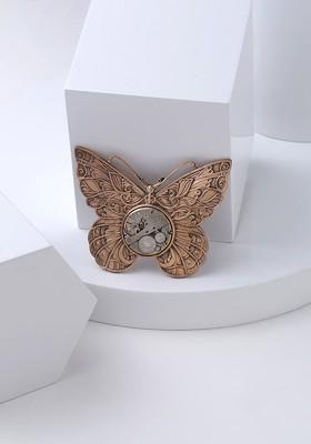 Men Brass Vintage Butterfly Brooch