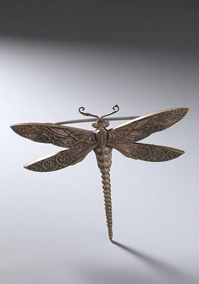 Men Antique Gold Toned The Dancing Dragon Fly Brooch