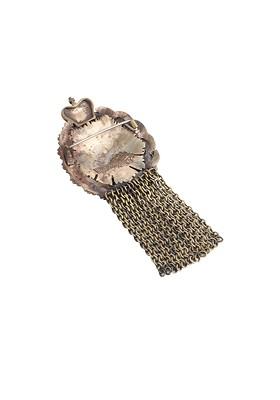 Men Antique Gold Toned The Richardson Statement Brooch