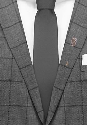 Men Antique Gold Toned Khajuraho Shaped Statement Lapel Pin