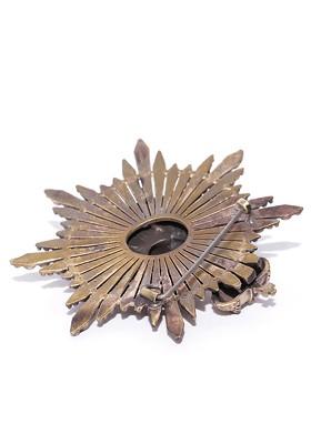 Men Antique Gold Toned Stone Studded The Masculine Lion Statement Brooch