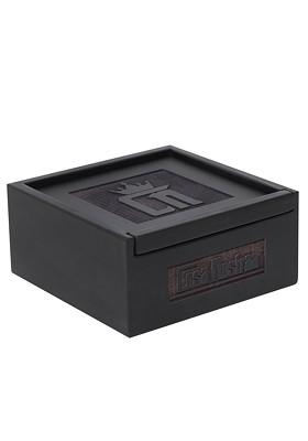 Men Antique Gold Toned Red The Bloomed Sunflower Shaped Statement Brooch