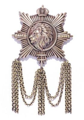 Men Antique Gold Toned The Almighty Lion Shaped Brooch