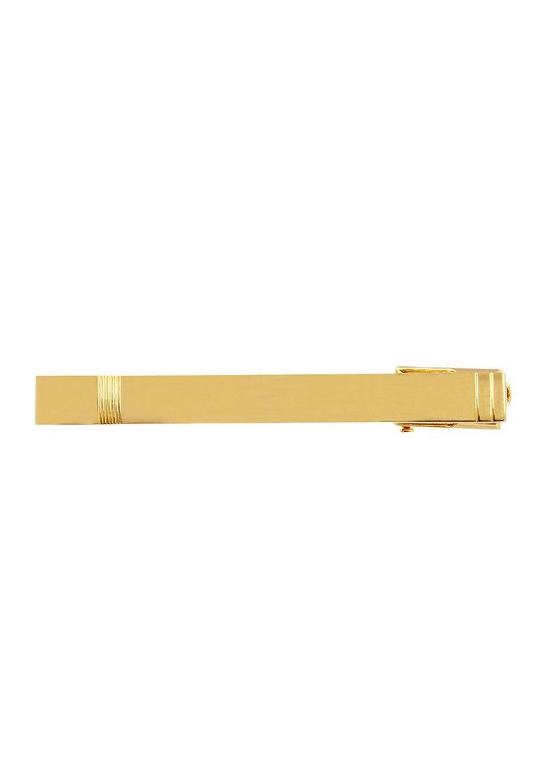 Unisex Gold Toned Bullion Tie Pin