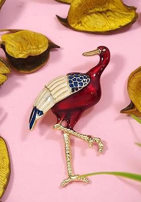 Meenakari Work Wedding Brooch For Men And Women