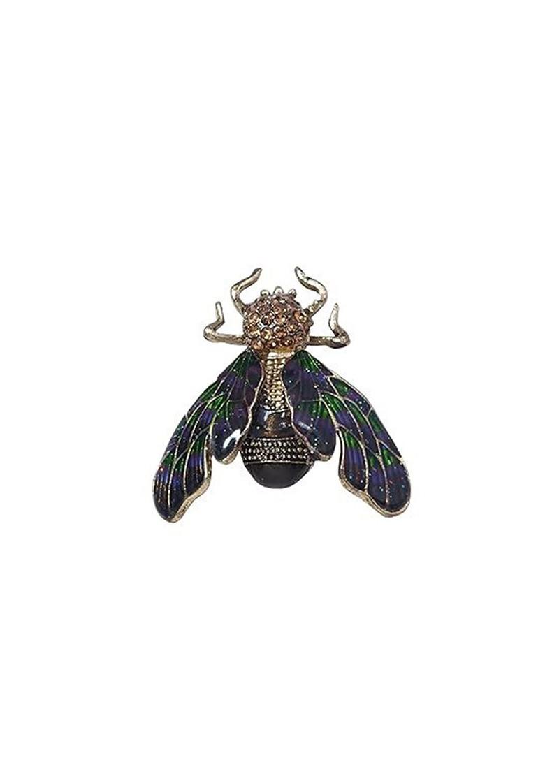 Unisex Meenakari Nectar Nook Charm Brooch